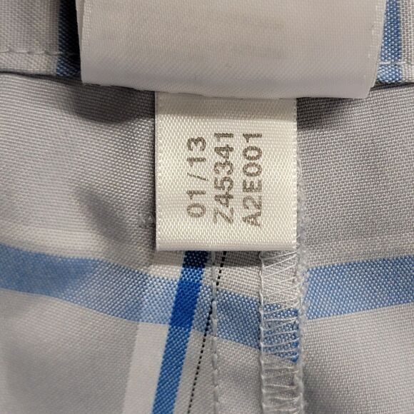 Adidas Golf Mens Plaid Flat Front Walking Shorts Size 38 (Chrome/Prime Blue) $60 - Picture 4 of 11